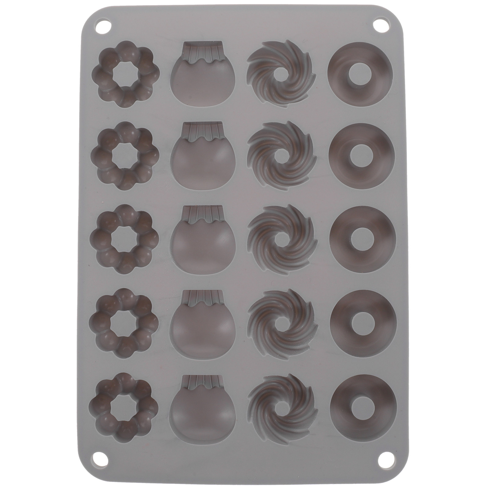 Donut Mold Silicone - 미니 초콜릿 도넛 몰드, 실리콘 재질,