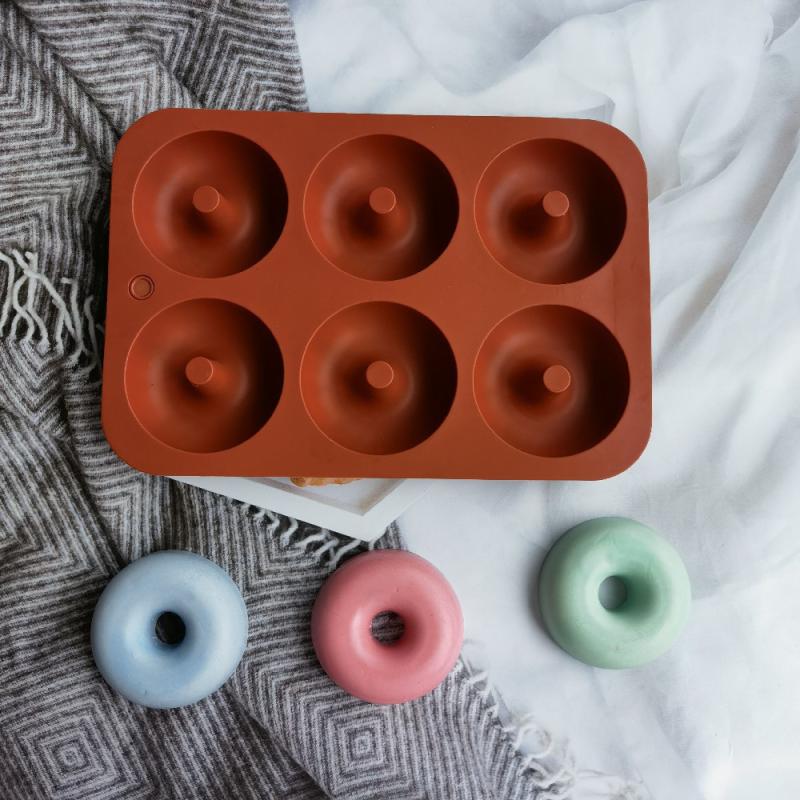 새로운 # 6구 실리콘 도넛 몰드 베이글 팬 논스틱 베 - Donut Mold Silicone 리뷰 및 가격
