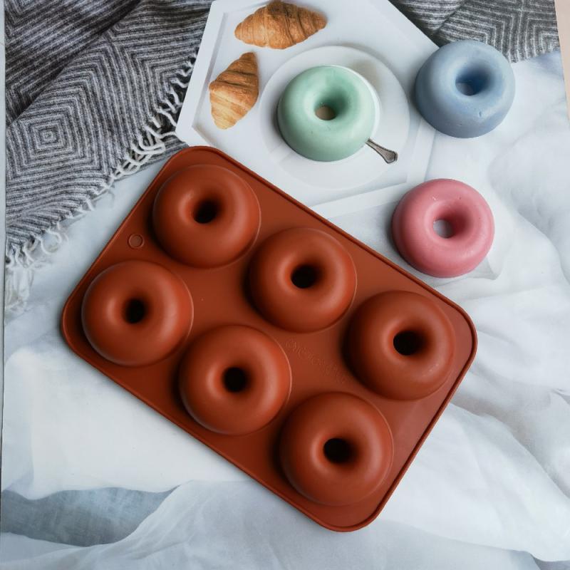 새로운 # 6구 실리콘 도넛 몰드 베이글 팬 논스틱 베 - Donut Mold Silicone 리뷰 및 가격