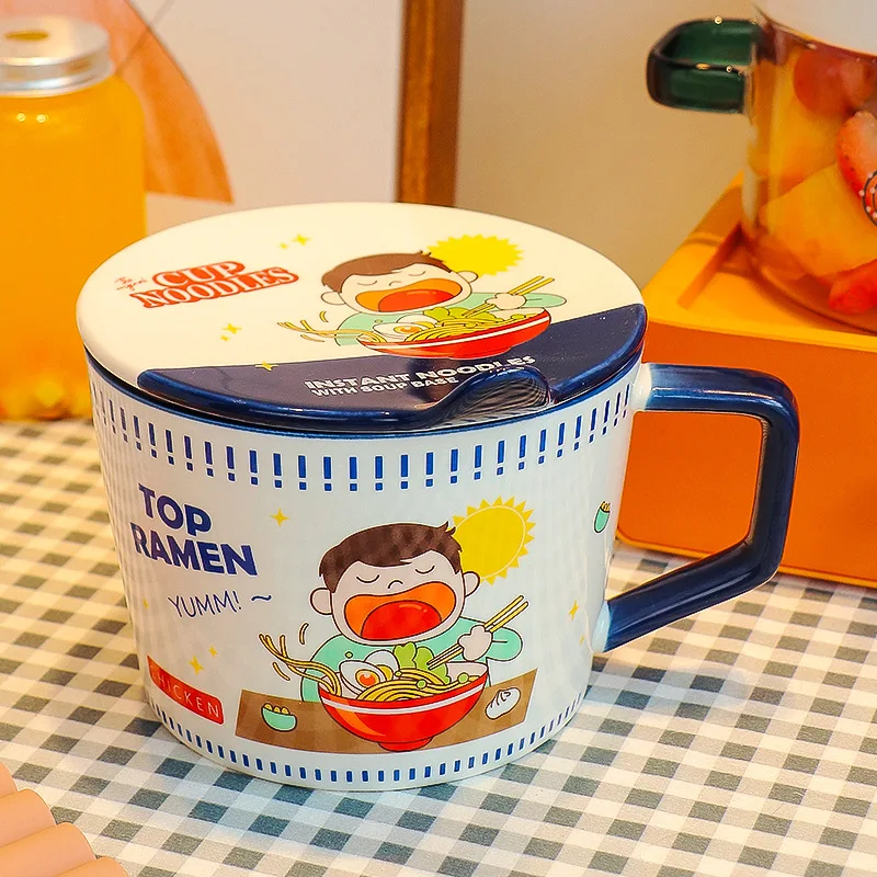 만화 인스턴트 라면 그릇 뚜껑 포함 950ml 샐러드  - Dim Sum Basket 리뷰 및 가격