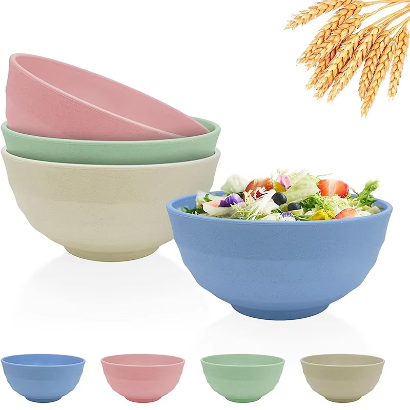4Pcs 깨지지 않는 재사용 가능한 시리얼 그릇 밀짚  - Dim Sum Basket 리뷰 및 가격
