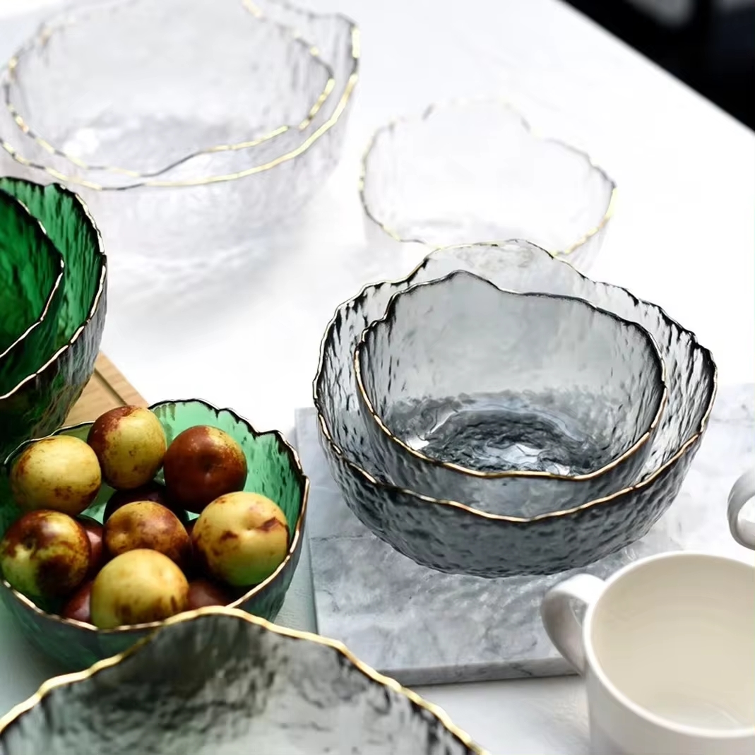 투명한 유리 샐러드 볼, 큰 사이즈의 과일, 디저트,  - Dim Sum Basket 리뷰 및 가격