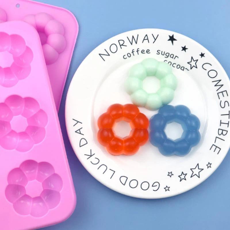 6구 논스틱 실리콘 도넛 몰드 꽃 모양 식품 등급 DI - Donut Mold Silicone 리뷰 및 가격